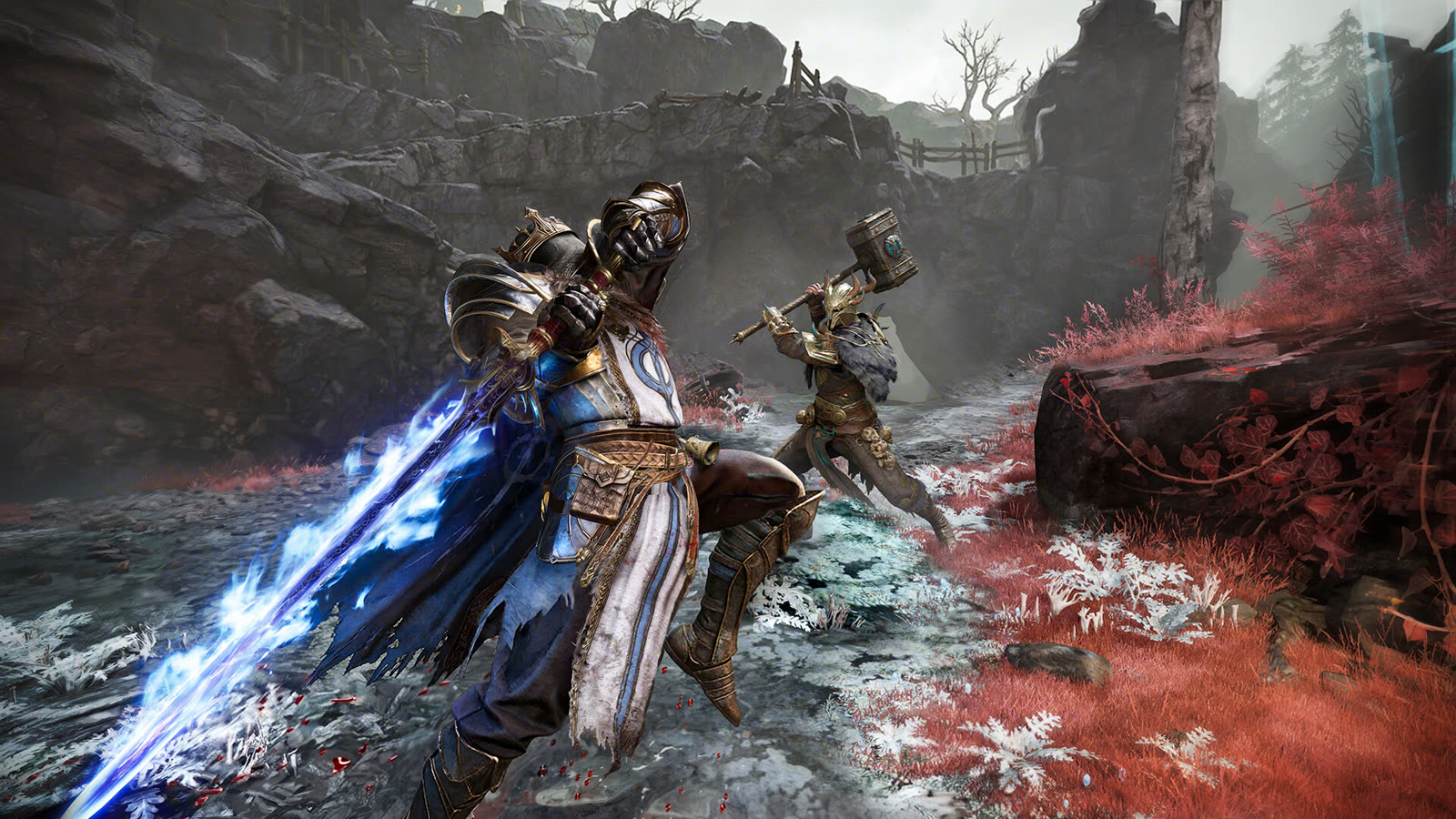 A Gyldhunter using magic during a melee encounter